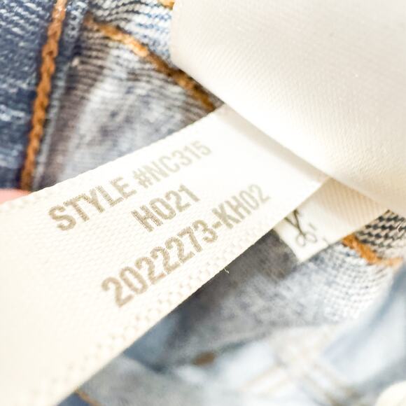 Madewell 10" High-Rise Skinny Jean Vintage Wash Denim Raw Hem Size 24 NC315 - Picture 7 of 9